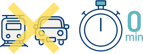 予約時間にアクセスするだけ!